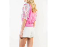 Thml - Eyelet Short Sleeve Knit Sweater