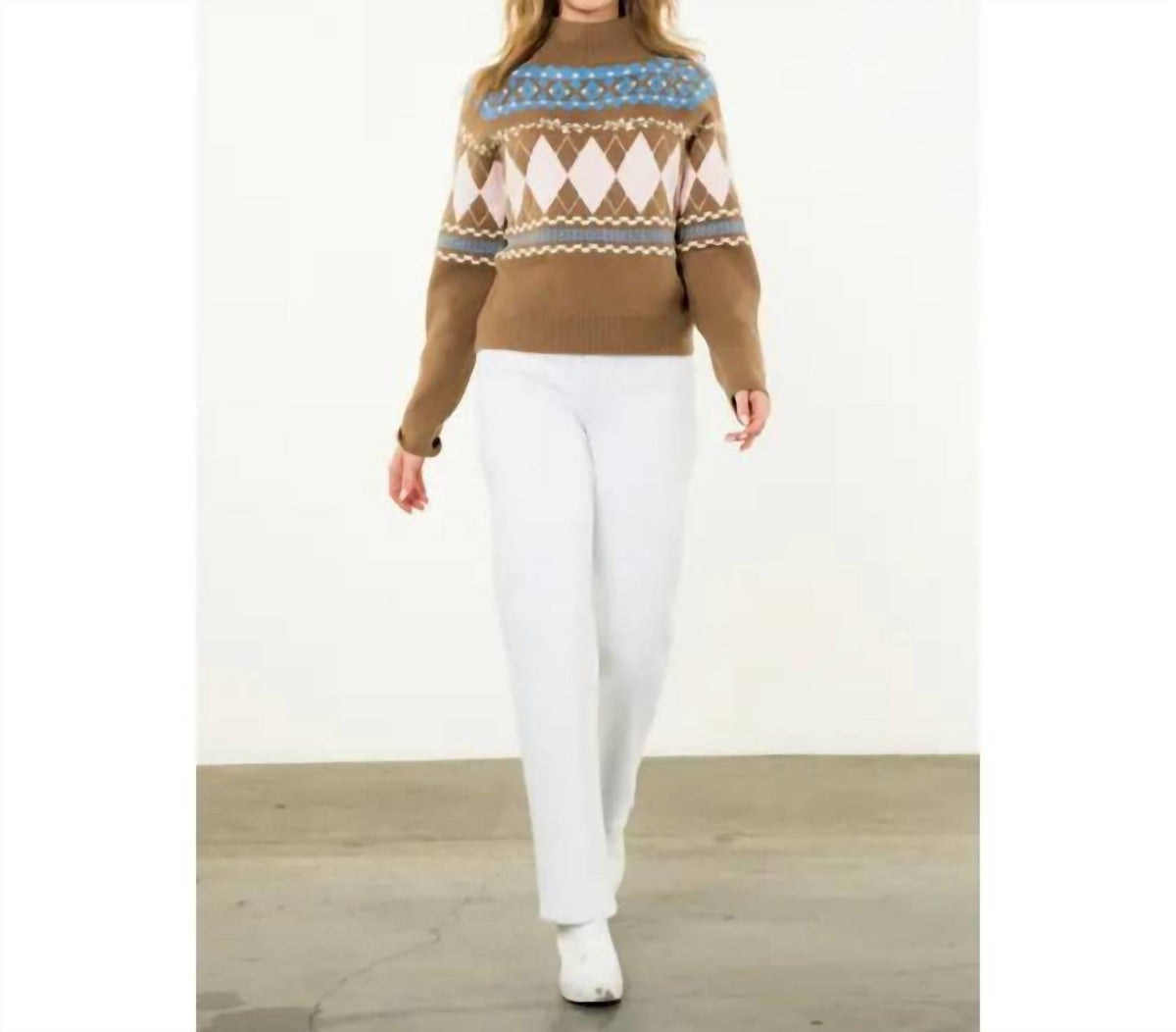 Thml - Fair Isle Argyle Sweater