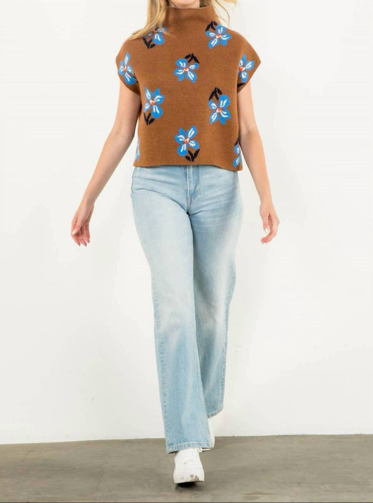 Thml - Fall Flowers Knit Top
