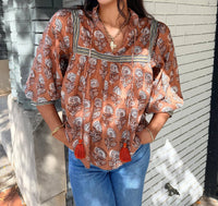 Thml - Falling For Florals Tassel Top