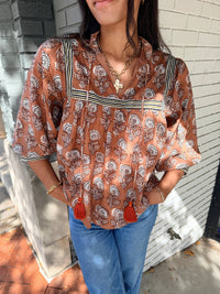 Thml - Falling For Florals Tassel Top