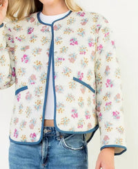 Thml - Floral Pattern Quilted Jacket