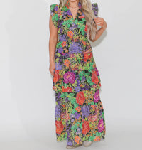Thml - Floral Tiered Maxi Dress - clothing - dresses - floral