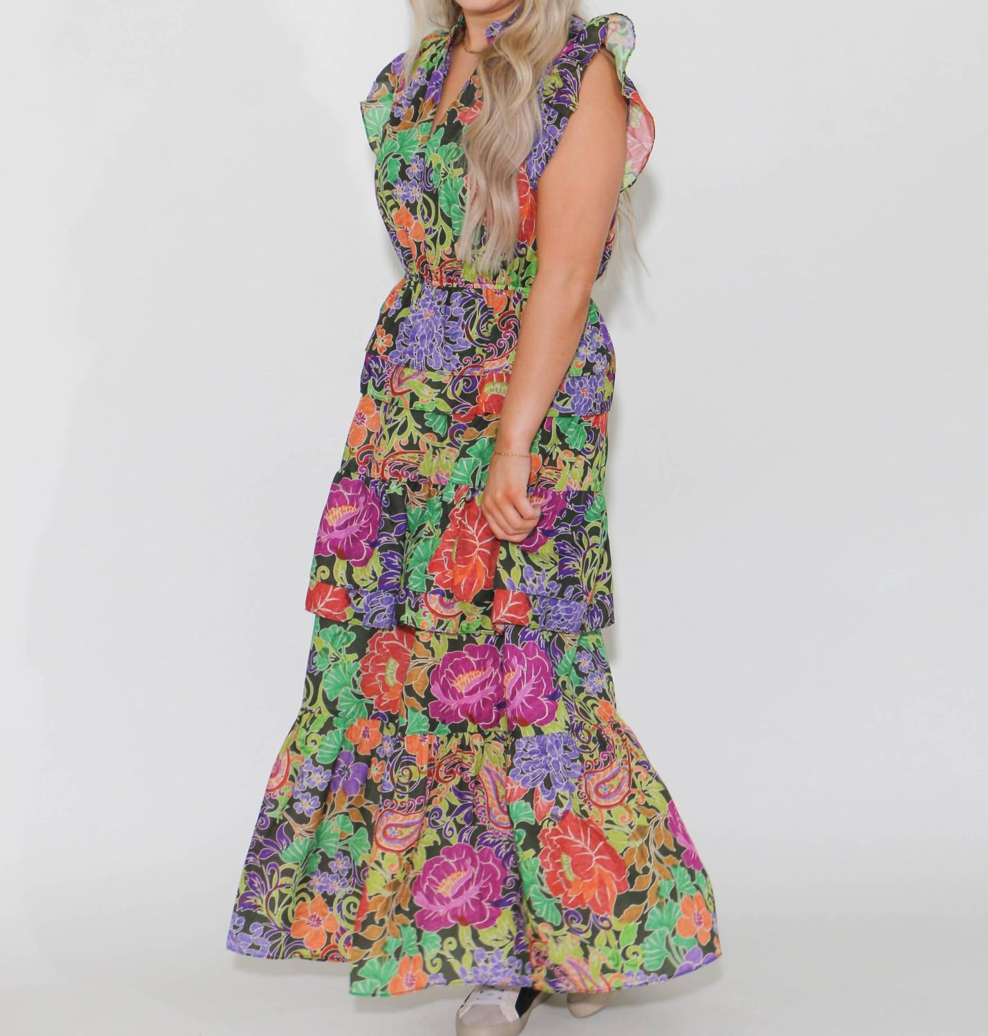 Thml - Floral Tiered Maxi Dress - clothing - dresses - floral