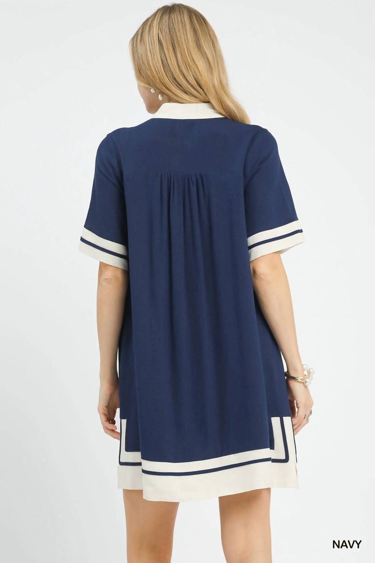 Thml - Flutter Sleeve Contrast Trim Dress