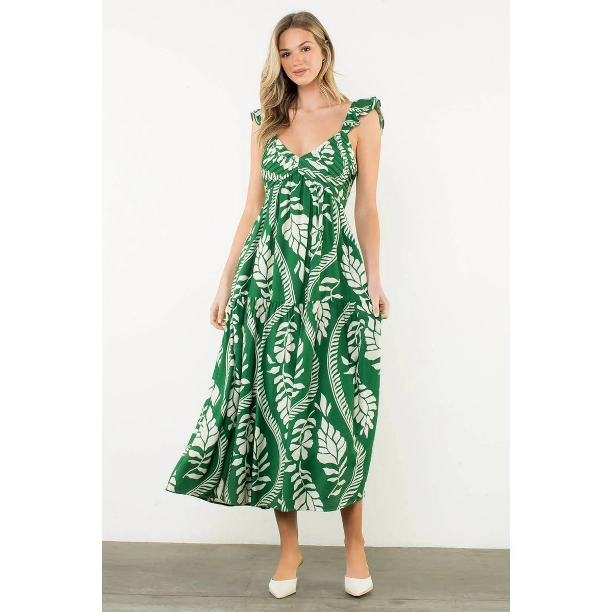 Thml - Flutter Sleeves Maxi Dress