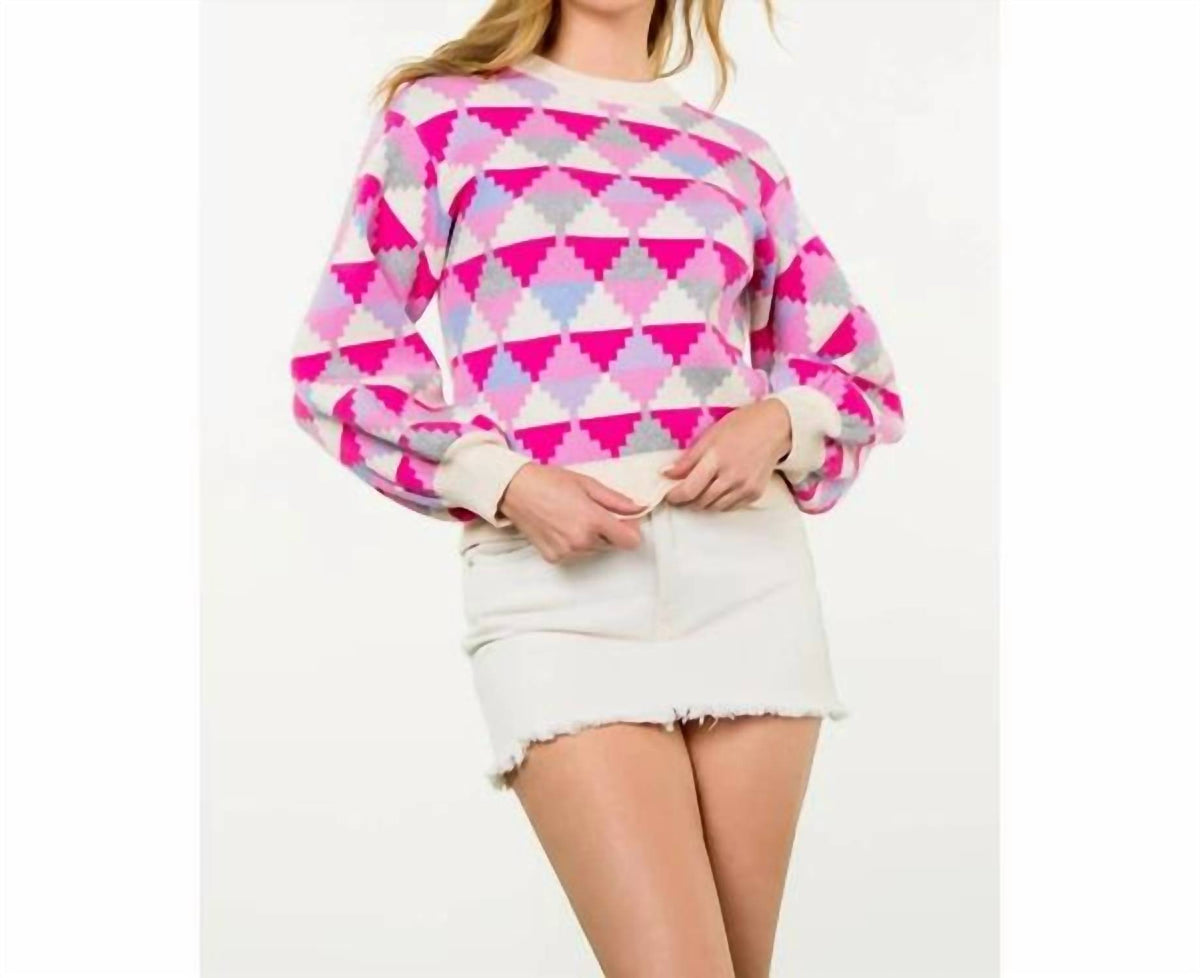 Thml - Geometric Pattern Sweater