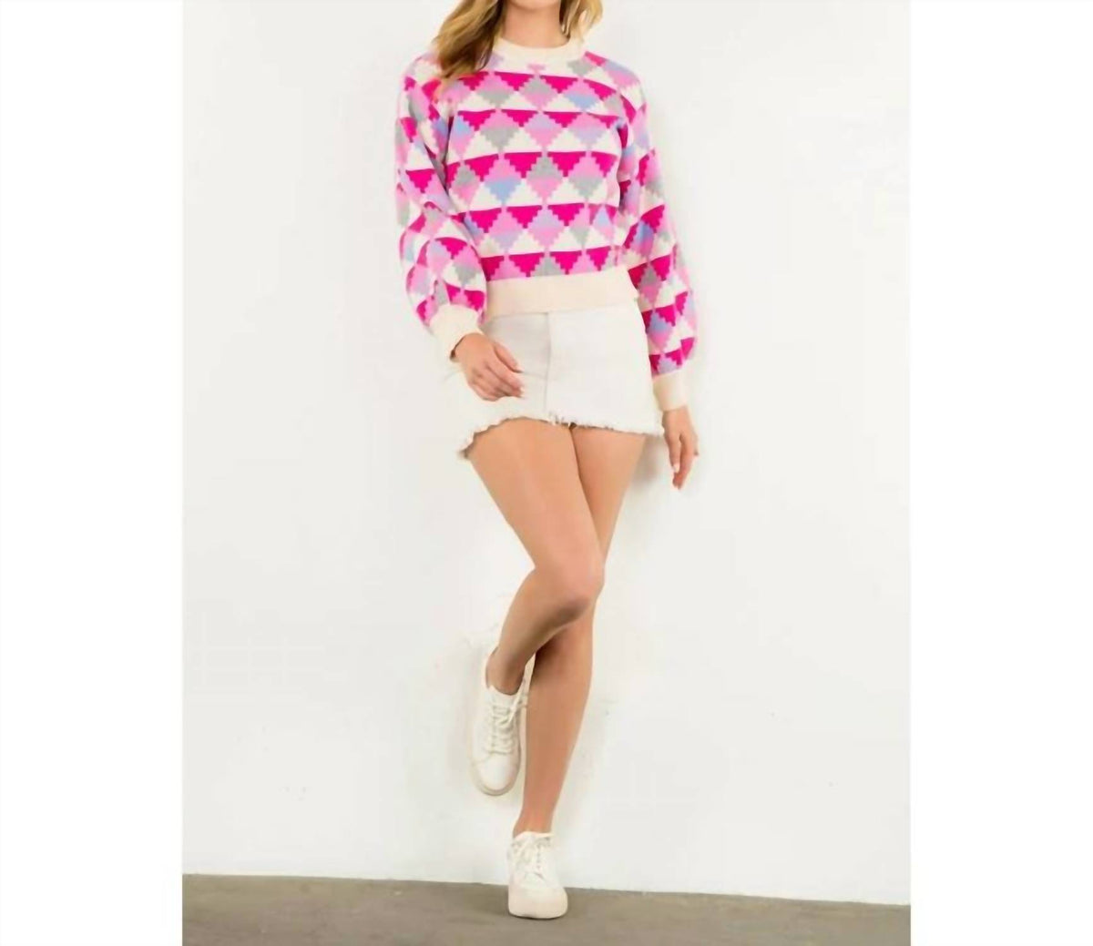Thml - Geometric Pattern Sweater