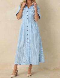 Thml - Giselle Striped Button Down Dress