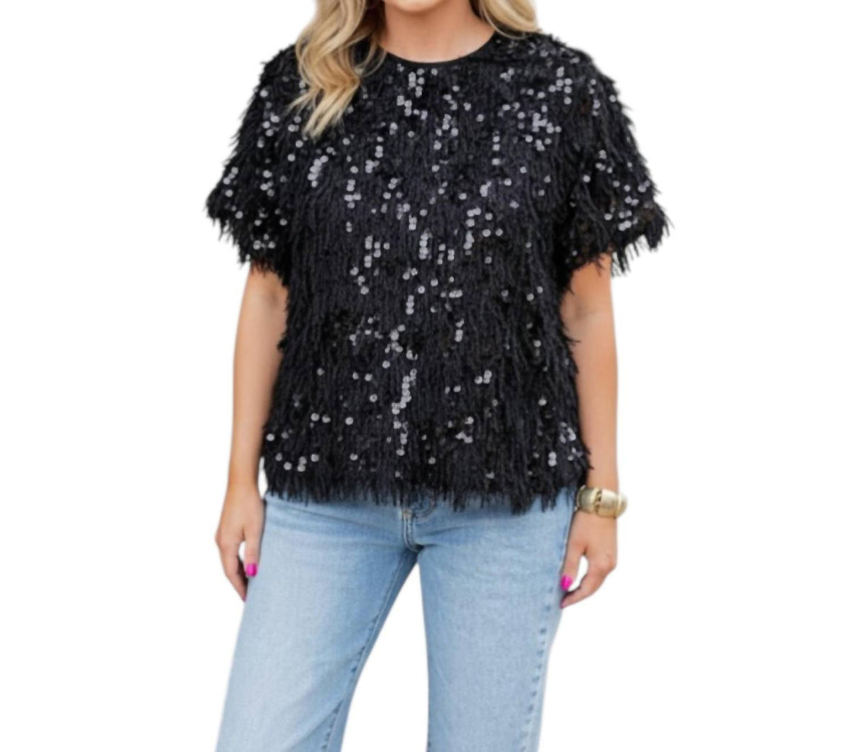 Thml - Glitterfrost Fuzzy Top