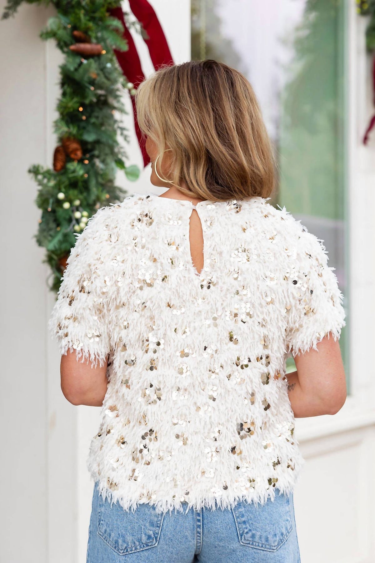 Thml - Glitterfrost Fuzzy Top