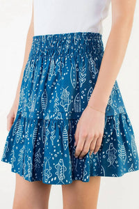 Thml - High Waisted Fish Print Skirt