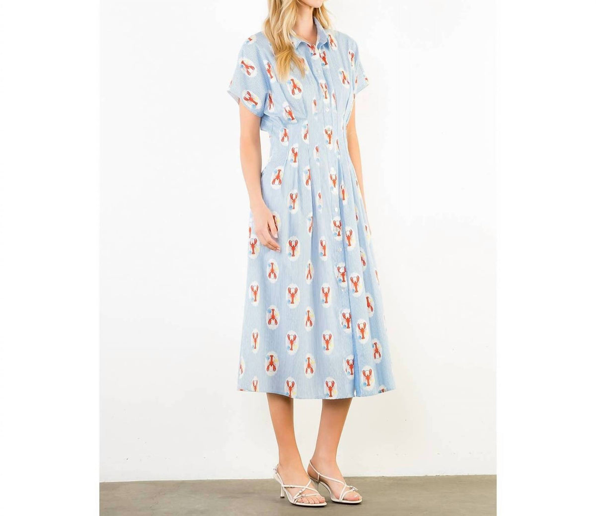 Thml - Lobster Stripe Midi Dress