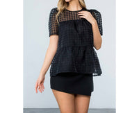 Thml - Mesh Short Sleeve Top