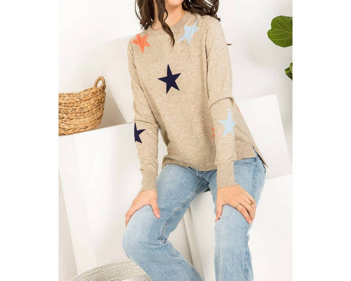 Thml - Multi Color Star Sweater