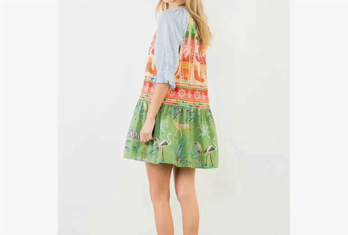 Thml - Multi Patterned V Neck Dress