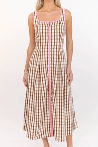 Thml - Neutral Pop Gingham Dress