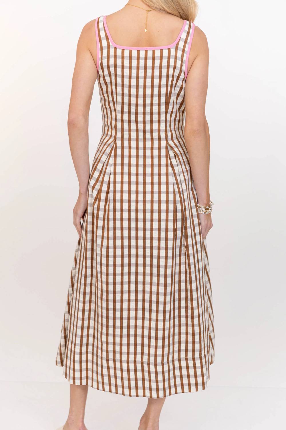 Thml - Neutral Pop Gingham Dress
