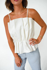 Thml - Pleats Please Square Neck Sleeveless Top