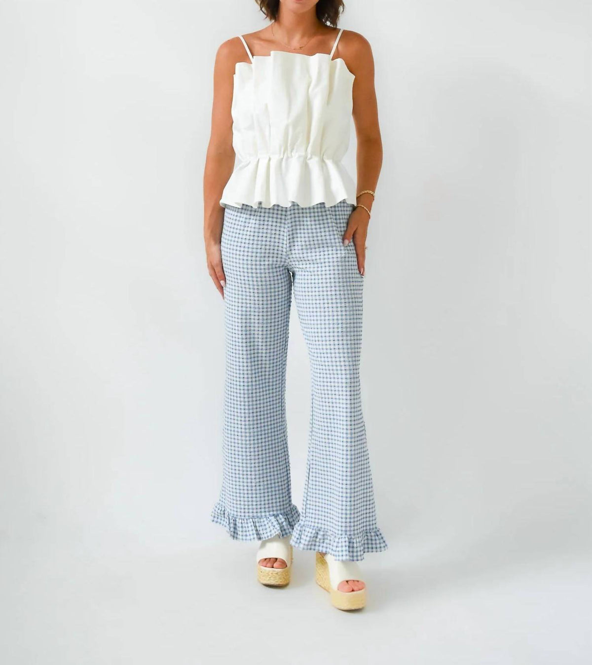 Thml - Pleats Please Square Neck Sleeveless Top