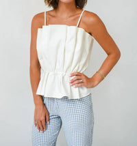Thml - Pleats Please Square Neck Sleeveless Top