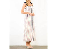Thml - Polka Dot With Shoulder Tie Dress