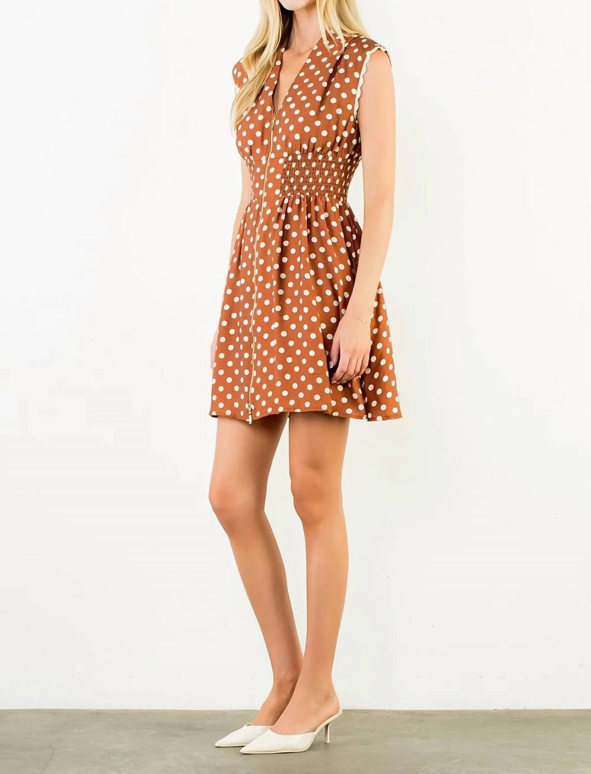 Thml - Polka Dot Zipper Dress