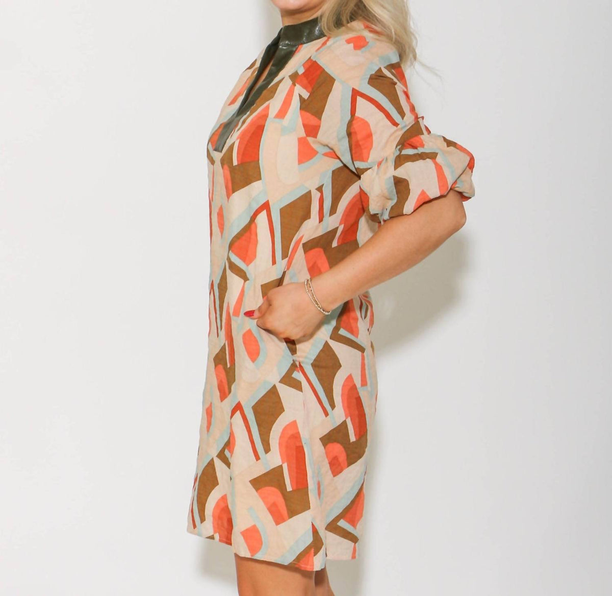 Thml - Print Short Sleeve Mini Dress