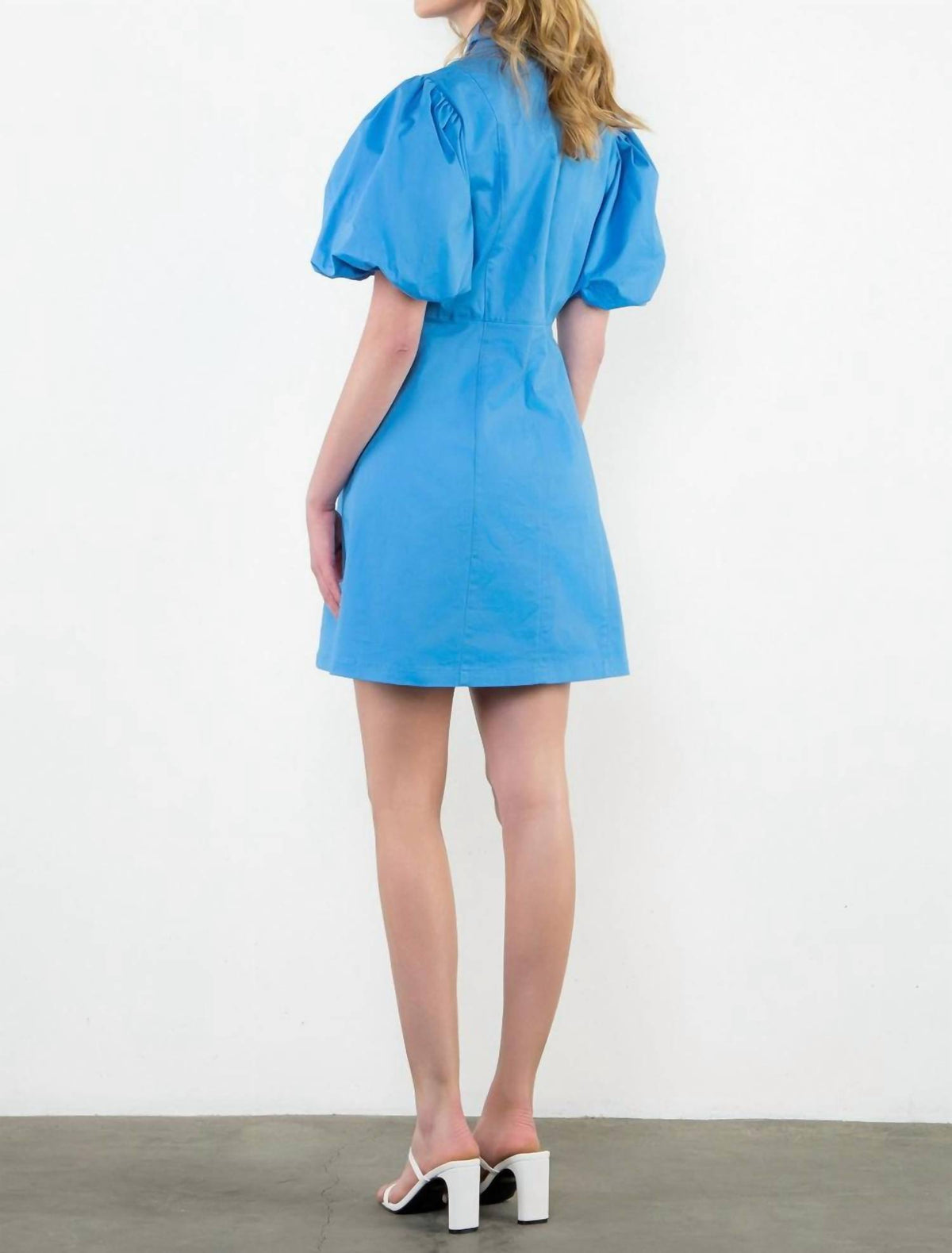 Thml - Puff Sleeve Button Up Dress