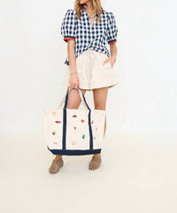 Thml - Puff Sleeve Checkered V-Neck Top