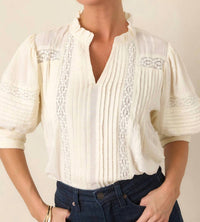 Thml - Puff Sleeve Peasant Top