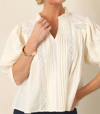 Thml - Puff Sleeve Peasant Top