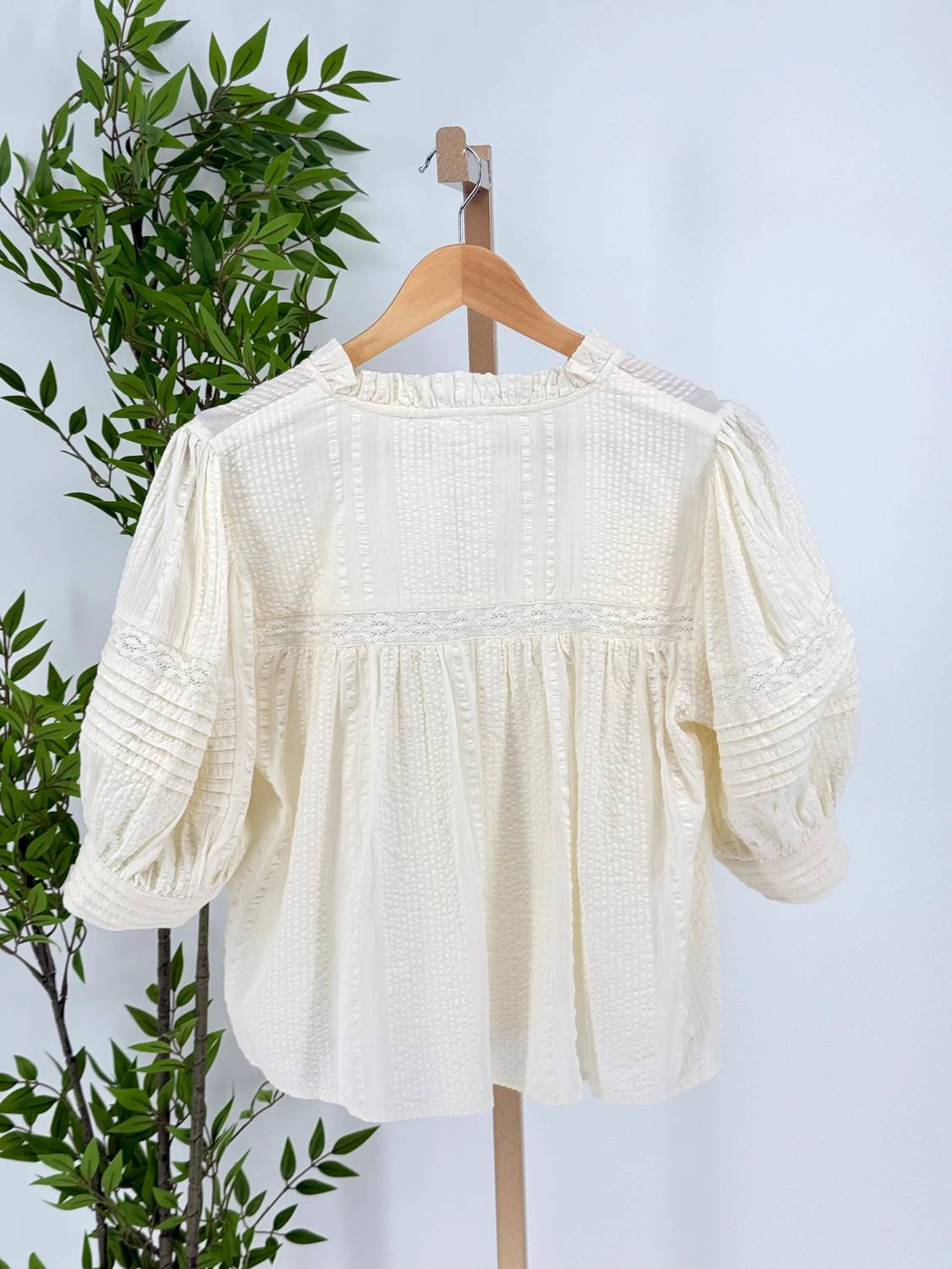 Thml - Puff Sleeve Peasant Top