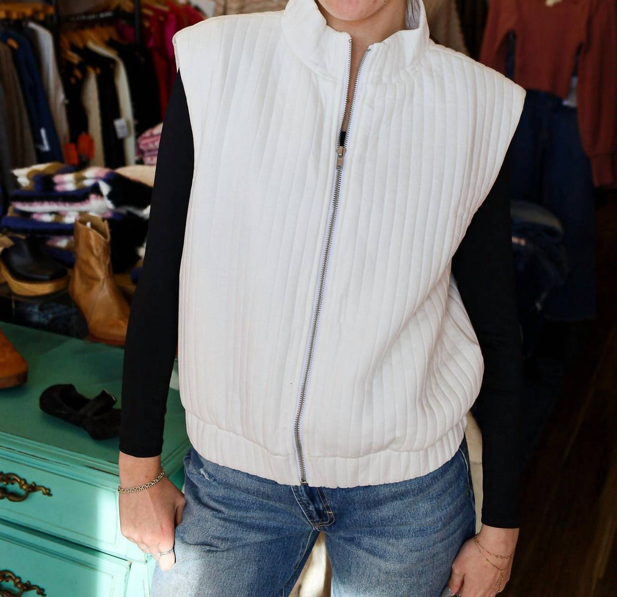 Thml - Puff Textured Vest Top