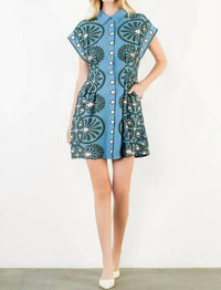 Thml - Short Sleeve Distinctive Pattern Dress