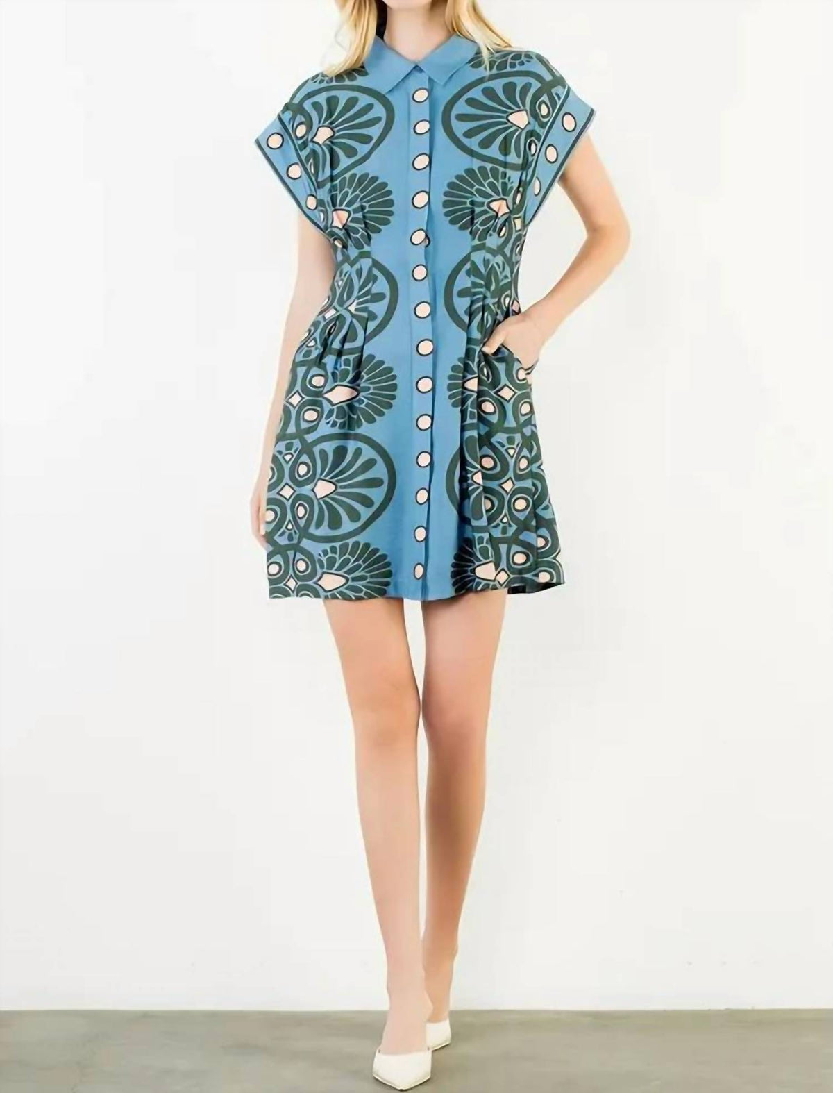 Thml - Short Sleeve Distinctive Pattern Dress