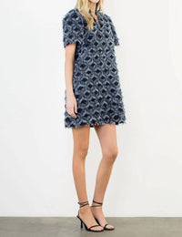 Thml - Short Sleeve Fringe Pattern Dress