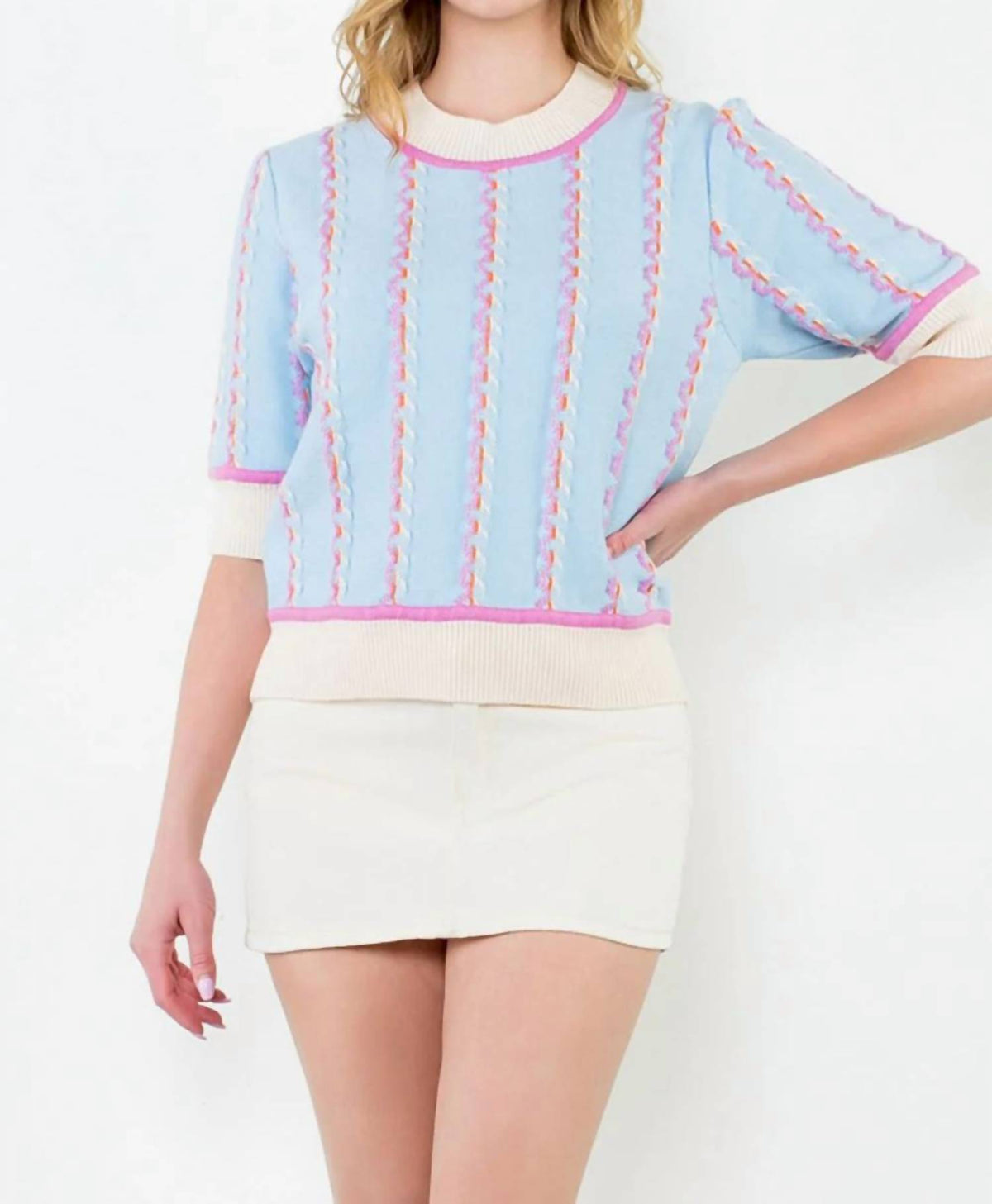 Thml - Short Sleeve Knit Top