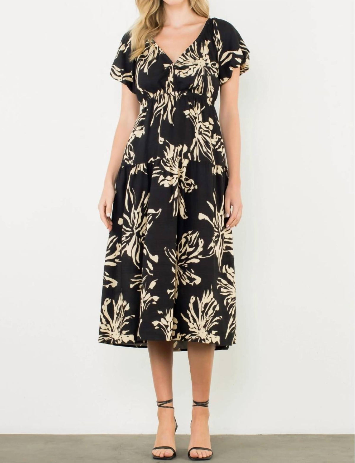 Thml - Short Sleeve Print Maxi Dress
