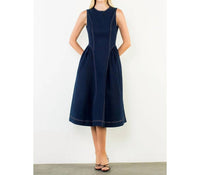 Thml - Sleeveless Denim Midi Dress