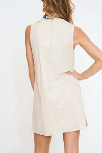 Thml - Sleeveless Embroidery Pattern Dress
