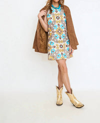 Thml - Sleeveless Embroidery Pattern Dress