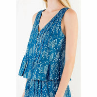 Thml - Sleeveless Fish Pattern Top