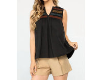 Thml - Smocked Detail Knit Top