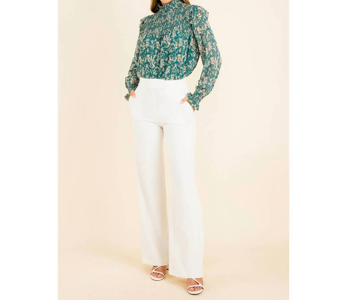 Thml - Smocked Print Blouse