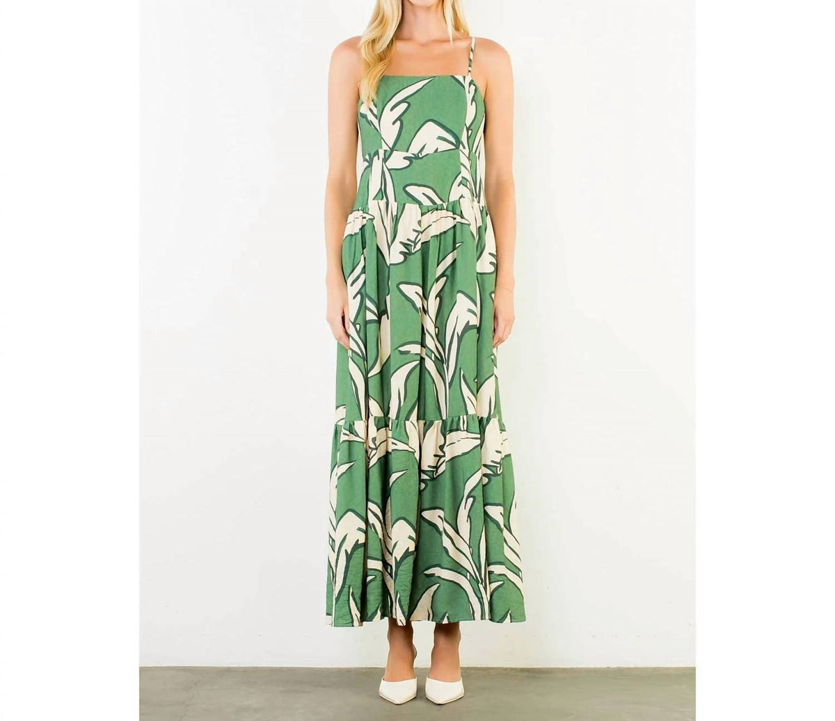 Thml - Strap Leaf Maxi Dress
