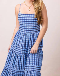 Thml - Thin Strap Striped Pattern Tiered Dress