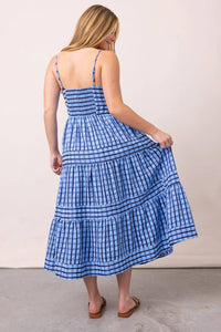 Thml - Thin Strap Striped Pattern Tiered Dress