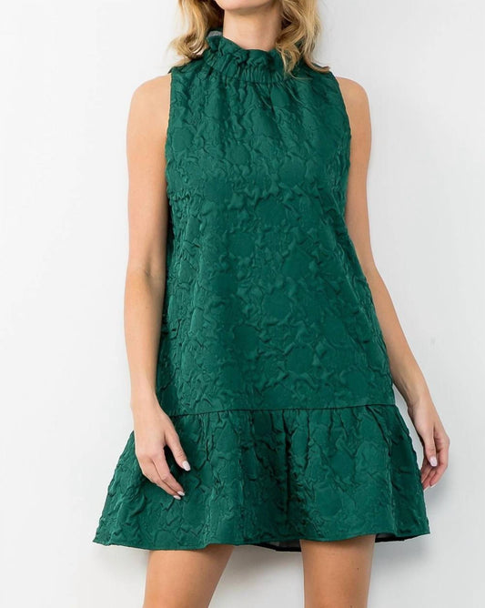 Thml - Timeless Texture Mini Dress - clothing - dresses - green