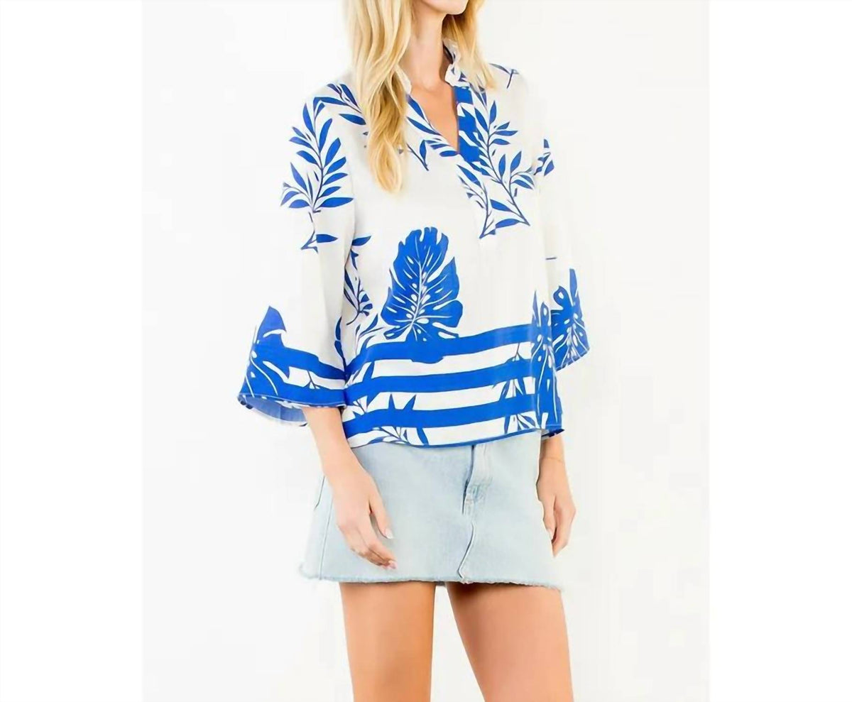 Thml - Tropical Leaf Print Top